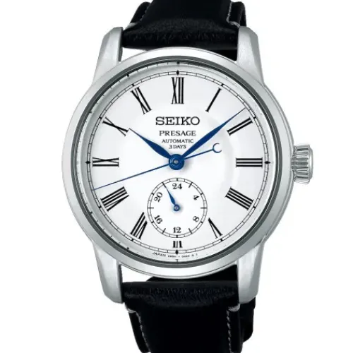 Seiko Lederarmband-Presage Automatic Craftsmanship Series Enamel - SPB495J1