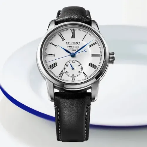Seiko Lederarmband-Presage Automatic Craftsmanship Series Enamel - SPB495J1