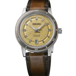Seiko Lederarmband-Presage 60s Style Automatic - SRPL75J1