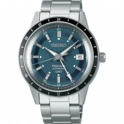 Seiko Metallarmband-Presage 60s Style Automatic GMT - SSK009J1