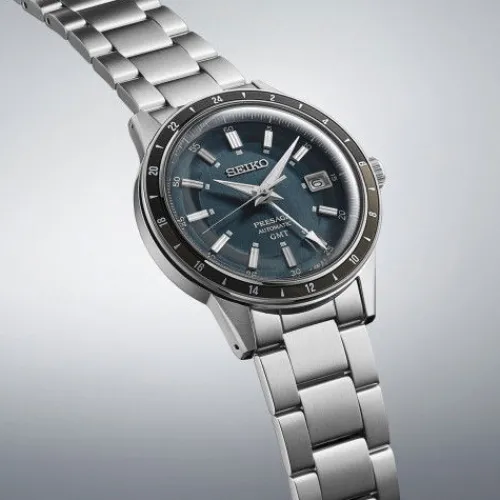 Seiko Metallarmband-Presage 60s Style Automatic GMT - SSK009J1