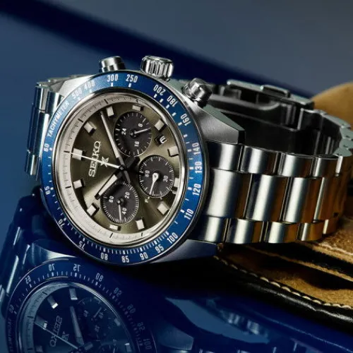 Seiko Metallarmband-Prospex Solar Chronograph Speedtimer - SSC939P1