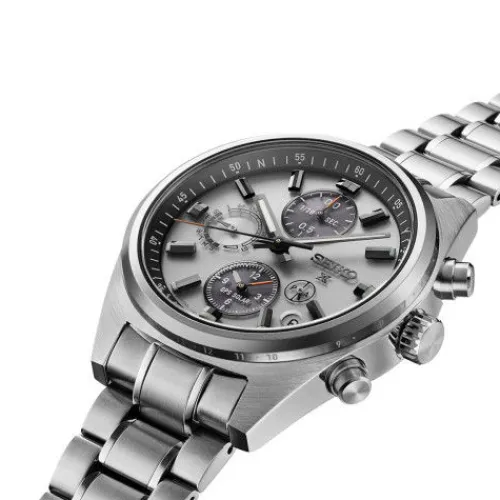 Seiko Metallarmband-Prospex Speedtimer GPS Solar Dual Time Chronograph - SSH165J1