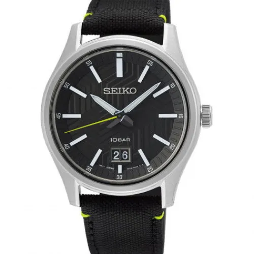 Seiko Textilarmband (Nato)-Quarz - SUR517P1