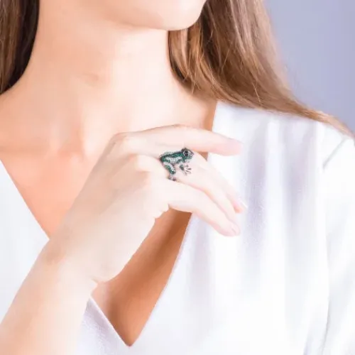 Seinerzeit Ringe-Allan Frosch Ring - SZA-1990-144