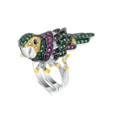 Seinerzeit Ringe-Antoine Papagei Ring - SZA-1990-254