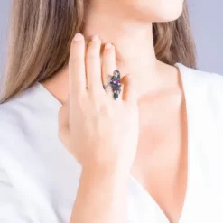 Seinerzeit Ringe-Antoine Papagei Ring - SZA-1990-254