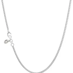 Seinerzeit Halsketten-Boxkette rhodiniert