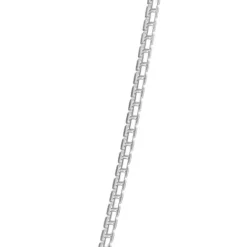 Seinerzeit Halsketten-Boxkette rhodiniert