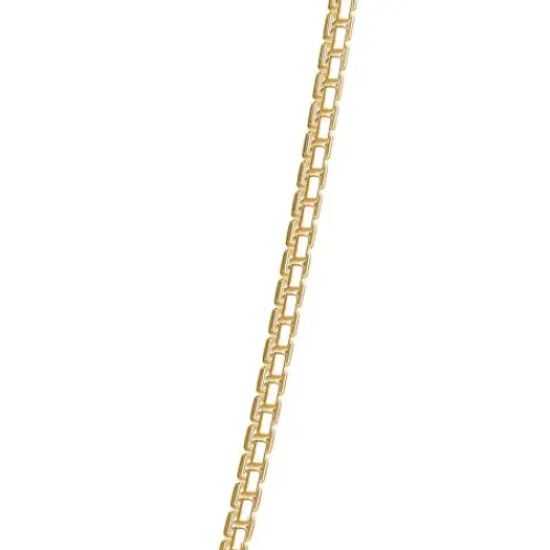 Seinerzeit Halsketten-Boxkette vergoldet