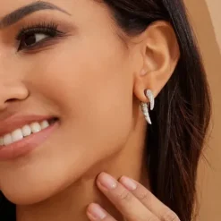 Seinerzeit Ohrringe-Bright Elfenbein Ohrstecker - SZA-2990-418