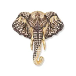 Seinerzeit Anhänger-Raja Elefanten Anhänger/Brosche - SZA-3960-416