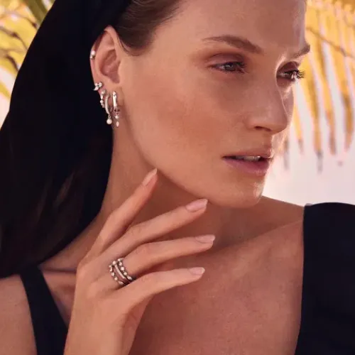 Sif Jakobs Ohrringe-Adria Tre Piccolo Ohrringe - SJ-E12224-PCZ-YG