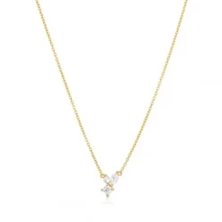 Sif Jakobs Halsketten-Adria Tre Piccolo Halskette - SJ-N12250-PCZ-YG