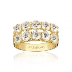 Sif Jakobs Ringe-Belluno Due Ring - SJ-R42128-CZ-SG