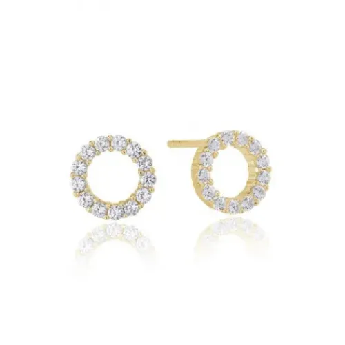 Sif Jakobs Ohrringe-Biella Uno Piccolo Ohrstecker - SJ-E337-CZ(YG)