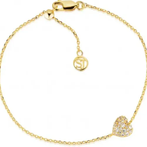 Sif Jakobs (Kette mit) Herz-Caro Armband - SJ-B72358-CZ-YG