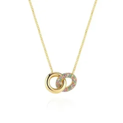 Sif Jakobs Halsketten-Carrara Due Piccolo Halskette - SJ-N2477-XCZ-YG