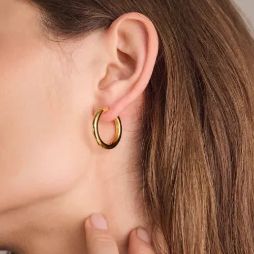 Sif Jakobs Ohrringe-Carrara Pianura Grande Ohrringe - SJ-E2472-YG