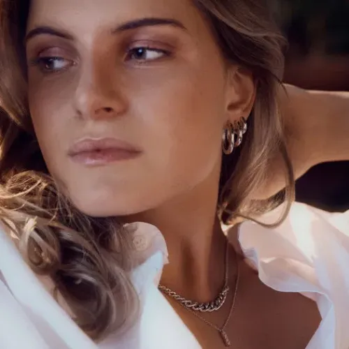 Sif Jakobs Ohrringe-Carrara Pianura Medio Ohrringe - SJ-E2471