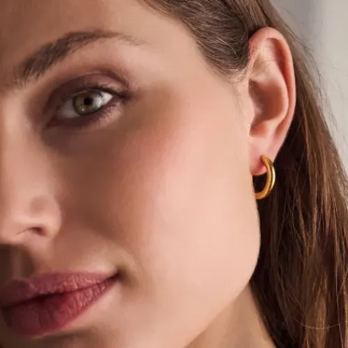 Sif Jakobs Ohrringe-Carrara Pianura Medio Ohrringe - SJ-E2471-YG