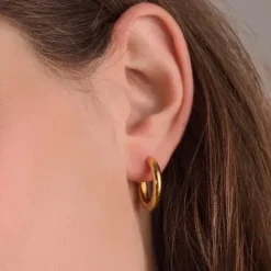 Sif Jakobs Ohrringe-Carrara Pianura Medio Ohrringe - SJ-E2471-YG