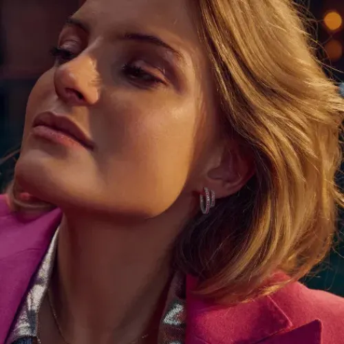 Sif Jakobs Ohrringe-Ellera Grande Ohrringe - SJ-E2869-GPK-YG