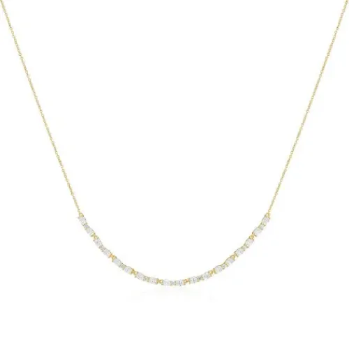 Sif Jakobs Halsketten-Ellera Ovale Halskette - SJ-N2415-CZ-YG