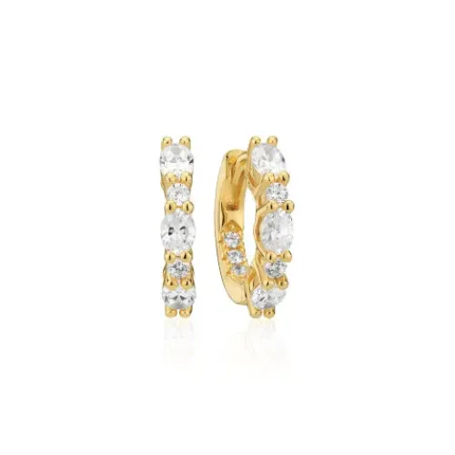 Sif Jakobs Ohrringe-Ellera Ovale Medio Ohrringe - SJ-E2412-CZ-YG