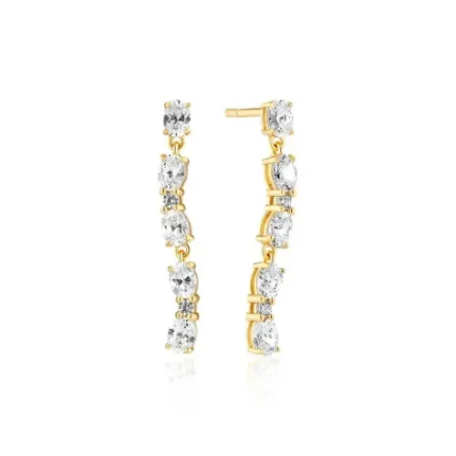 Sif Jakobs Ohrringe-Ellera Ovale Sette Ohrringe - SJ-E2417-CZ-YG