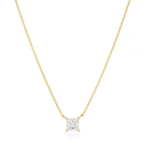 Sif Jakobs Halsketten-Ellera Quadrato Halskette - SJ-N42279-CZ-YG