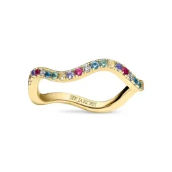 Sif Jakobs Ringe-Ellera Waves Ring - SJ-R3869-XCZ-YG