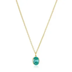 Sif Jakobs Halsketten-Ellisse Carezza Halskette - SJ-N2353-TQCZ-YG