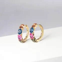 Sif Jakobs Ohrringe-Ellisse Creolen - SJ-E2315-XCZ-YG