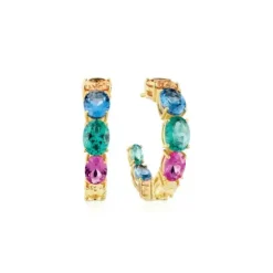 Sif Jakobs Ohrringe-Ellisse Grande Creolen - SJ-E2330-XCZ-YG