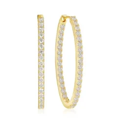 Sif Jakobs Ohrringe-Ellisse Medio Ohrringe - SJ-E2313-CZ-YG