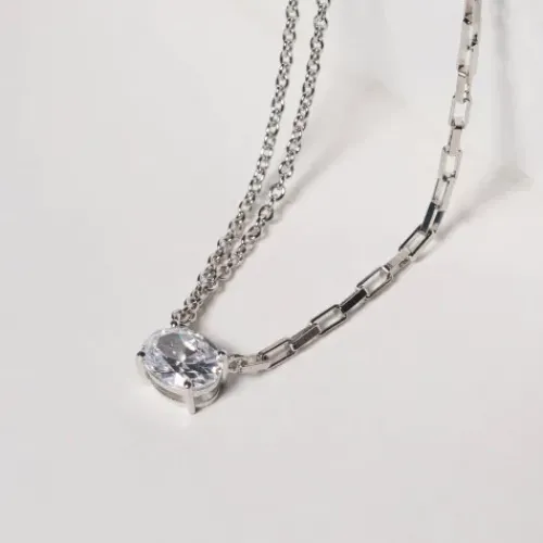 Sif Jakobs Halsketten-Ellisse Uno Halskette - SJ-N2331-CZ