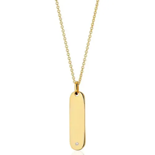 Sif Jakobs Halsketten-Follina Lungo Grande Halskette - SJ-P22125-CZ-SG