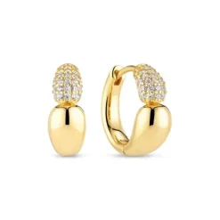 Sif Jakobs Ohrringe-Goccia Piccolo Creolen - SJ-E2582-CZ-YG