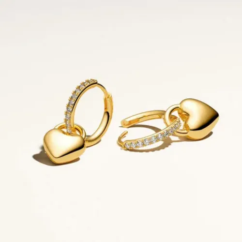 Sif Jakobs (Kette mit) Herz-Julia Creolen - SJ-E2612-CZ-YG