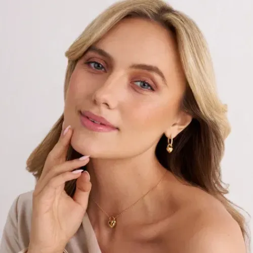 Sif Jakobs (Kette mit) Herz-Julia Creolen - SJ-E2612-CZ-YG