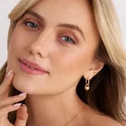 Sif Jakobs (Kette mit) Herz-Julia Creolen - SJ-E2612-CZ-YG