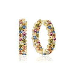 Sif Jakobs Ohrringe-Livigno Grande Creolen - SJ-E2364-XCZ-YG