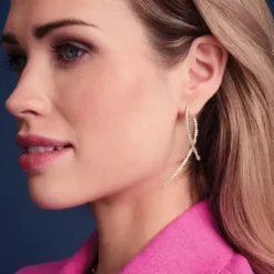 Sif Jakobs Ohrringe-Livigno Lungo Ohrringe - SJ-E2368-CZ-YG