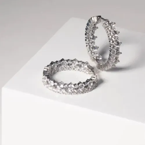 Sif Jakobs Ohrringe-Livigno Piccolo Creolen - SJ-E2363-CZ