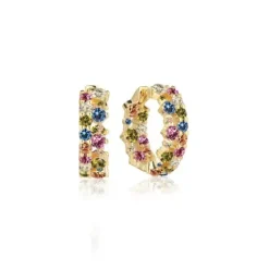 Sif Jakobs Ohrringe-Livigno Piccolo Creolen - SJ-E2363-XCZ-YG