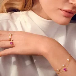 Sif Jakobs Armbänder-Padua Tre Armband - SJ-B22225-P-YG