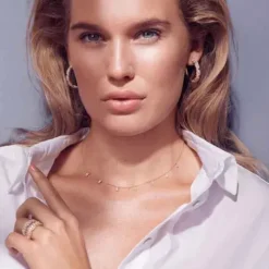 Sif Jakobs Halsketten-Princess Baguette Halskette - SJ-C1074-CZ-YG