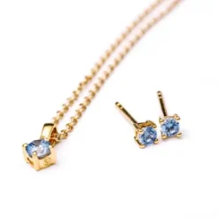 Sif Jakobs Halsketten-Princess Piccolo Halskette - SJ-P4MMRD-BLN(YG)/45