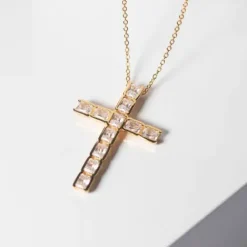 Sif Jakobs (Kette mit) Kreuz-Roccanova Croce Halskette - SJ-N2396-CZ-YG